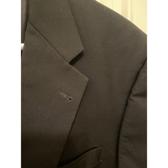 Daniel Cremieux Collection Blazer Men's 42R Black Pure New Wool Woolmark union - Picture 15 of 16